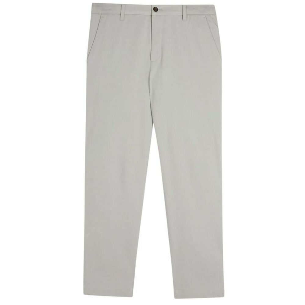 Ted Baker Mens Cotton Blend Elasticated Waist Pants / Gray